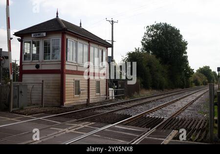 Ashwell signal box, Rutland, England, UK Stock Photo - Alamy