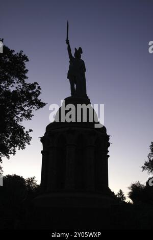 Hermann Monument at dawn Stock Photo