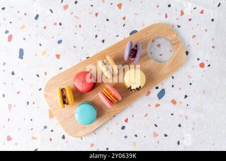 Macaroon, fat macaroon, kook, meringue cookies, snacks, desserts, cake, food, easter, sweet, dessert, chocolate, candy, birthday, holiday, cupcake Stock Photo