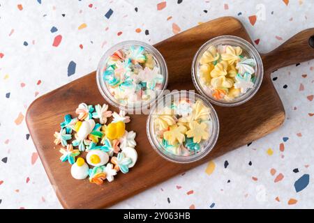 Macaroon, fat macaroon, kook, meringue cookies, snacks, desserts, cake, food, easter, sweet, dessert, chocolate, candy, birthday, holiday, cupcake Stock Photo