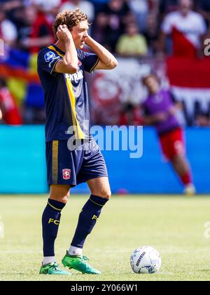 UTRECHT - Sam Lammers of FC Twente is disappointed with the 2-1 during the Dutch Eredivisie match between FC Utrecht and FC Twente in Galgenwaard stadium on September 1, 2024 in Utrecht, Netherlands. ANP PIETER STAM DE JONGE Stock Photo