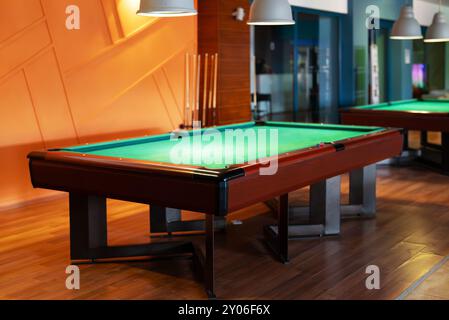 An Interior with billiard table outdoors Stock Photo - Alamy