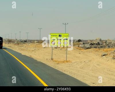 Signboard Meca Speed limit signboard for different types of vehicles at Mecca Medina ...