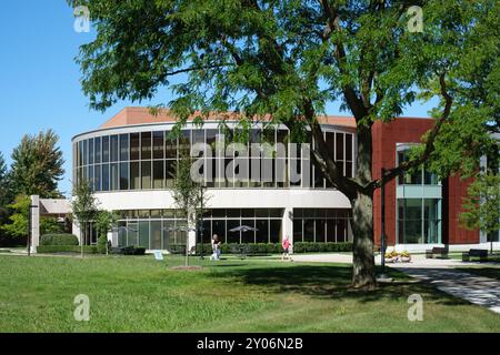 Oakland Center, the student center on the campus of Oakland University, Rochester Michigan USA Stock Photo