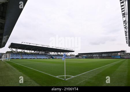 A general view of the Joie Stadium ahead of the Premier League 2 U23 match Manchester City vs Everton at Joie Stadium, Manchester, United Kingdom, 1st September 2024  (Photo by Cody Froggatt/News Images) Stock Photo