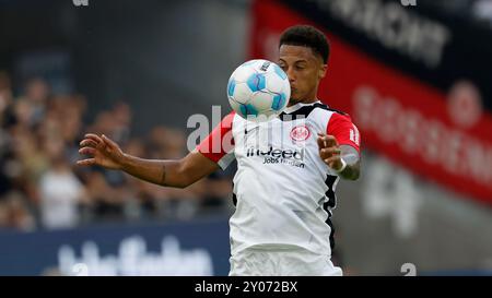 Frankfurt Am Main, Deutschland. 31st Aug, 2024. GER, Frankfurt am Main, 1. Bundesliga, soccer, Eintracht Frankfurt - TSG Hoffenheim, Deutsche Bank Park, August 31th, 2024, 2nd Matchday, Tuta (Eintracht Frankfurt, 35) Credit: HMB Media/Alamy Live News Stock Photo