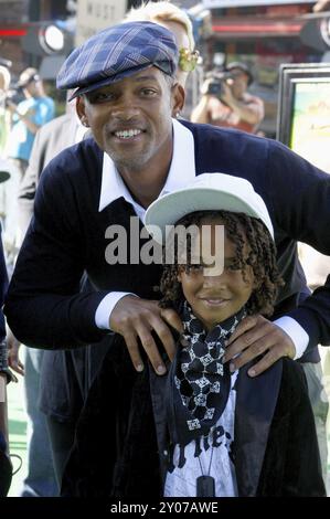 WESTWOOD, CA, OCTOBER 26, 2008: Will Smith and Jaden Smith at the Los Angeles premiere of 'Madagascar: Escape 2 Africa' held at the Mann Village Theat Stock Photo