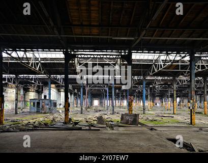 A disused factory in Magdeburg Stock Photo