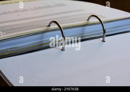 Open file folder in an office Stock Photo