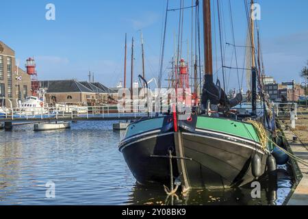 Den Helder, Netherlands. October 2022. Den Helder's former shipyard, now museum port Willemsoord Stock Photo