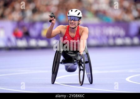 Switzerland's Catherine Debrunner after winning the Women's 1500m - T54 ...