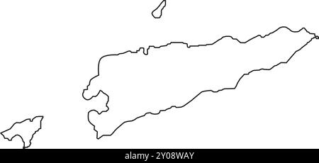 Timor Leste map icon illustration element design Stock Vector