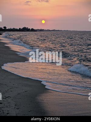 The Greek island of Kos in the eastern Aegean is the third largest island of Dodecanese after Rhodes and Karpathos Stock Photo