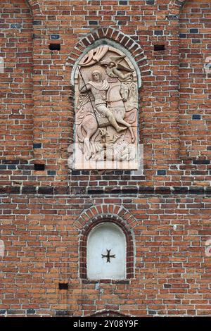 Church of St George (Church of Friedland) . City Pravdinsk (before 1946 Friedland), Kaliningrad oblast, Russia, Europe Stock Photo