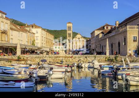 Hvar harbour, Hvar harbour 01 Stock Photo