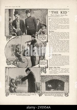 CHARLIE CHAPLIN on set candid with Cameraman directing TOM WILSON in