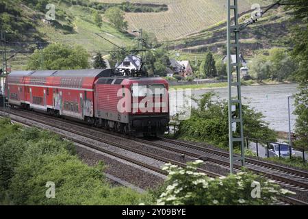 Deutsche Bahn electric locomotive Stock Photo