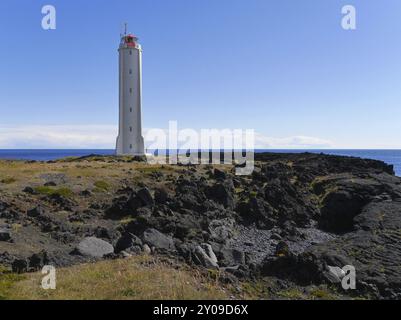 Malarrif lighthouse on the Snaefellsnes peninsula in Iceland Stock Photo