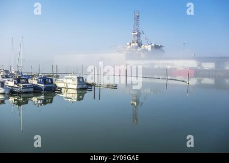 Harbour in Esbjerg Denmark Stock Photo