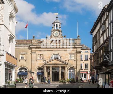 The listed Butter Cross building in Ludlow, Shropshire, England, UK Stock Photo