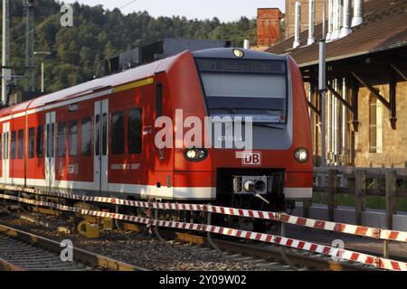 Deutsche Bahn electric locomotive Stock Photo