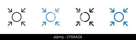 centralized icon linear vector graphics sign or symbol set for web app ui Stock Vector