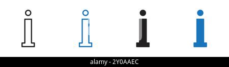 Info sign icon linear vector graphics sign or symbol set for web app ui Stock Vector