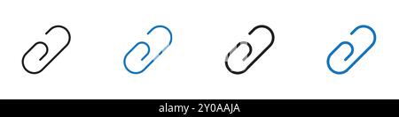 Link icon linear vector graphics sign or symbol set for web app ui Stock Vector