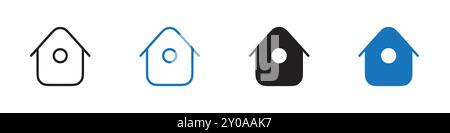 Home icon linear vector graphics sign or symbol set for web app ui Stock Vector