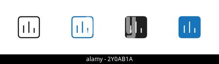 Poll icon linear vector graphics sign or symbol set for web app ui Stock Vector