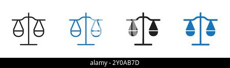 Scale icon linear vector graphics sign or symbol set for web app ui Stock Vector