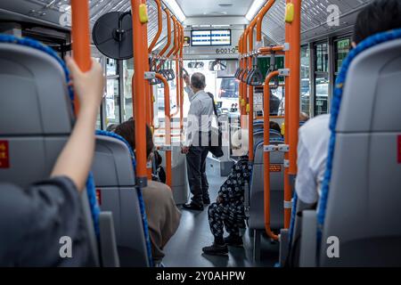 Local bus in Hiroshima, Japan Stock Photo