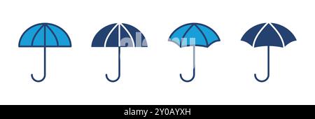 Umbrella icon vector. umbrella sign icon Stock Vector