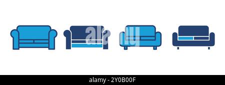 Sofa icon vector. sofa icon illustration Stock Vector