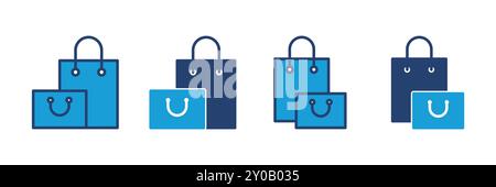 Shopping bag icon vector. shopping icon vector Stock Vector
