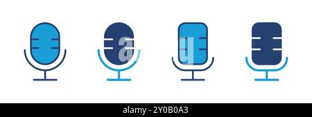 microphone icon vector. karaoke icon vector Stock Vector