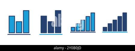 Growing graph Icon. Chart icon. diagram icon Stock Vector