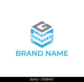 Initial SG letter logo design for monogram Stock Vector