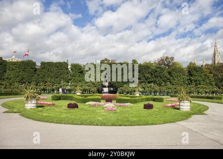 Austria, Vienna, Volksgarten (People's Garden), public park in the city centre, opened in 1823, Europe Stock Photo