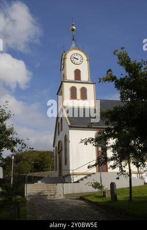 Church in Thorshavn, Faroe Islands, Europe Stock Photo