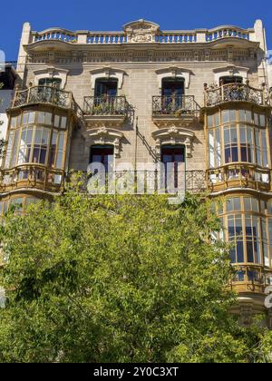 Balconies in Palma de Mallorca Spain Stock Photo - Alamy