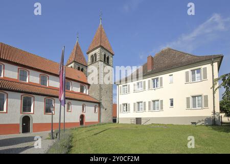 UNESCO Carolingian St Peter and Paul Church and rectory, Niederzell, Reichenau Island, Untersee, Lake Constance, Lake Constance region, Baden-Wuerttem Stock Photo