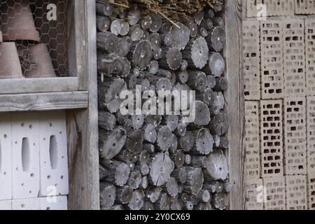 Insect hotel Stock Photo