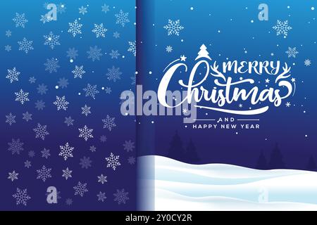 merry christmas greeting card, happy new year greeting card, red background, merry christmas pattern vector Stock Vector