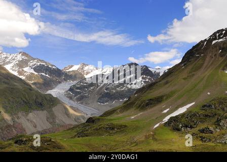 Gepatsch glacier in Austria.Gepatsch glacier in Austria Stock Photo