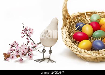Easter motif on a white background Stock Photo