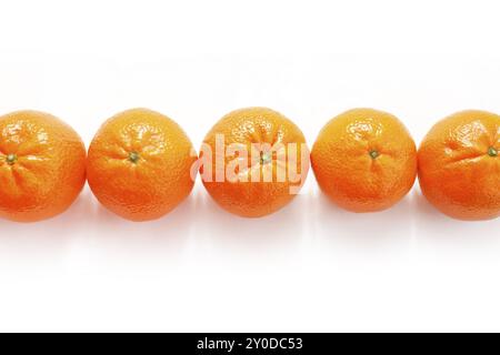 Tasty tangerine on white background Stock Photo