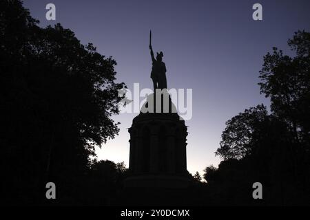 Hermann Monument at dawn Stock Photo