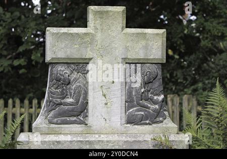 Old cemetery in Detmold Stock Photo