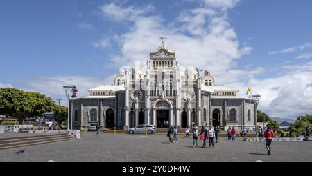 Exterior view, Basilica de Nuestra Senora de Los Angeles, Cartago, Costa Rica, Central America Stock Photo